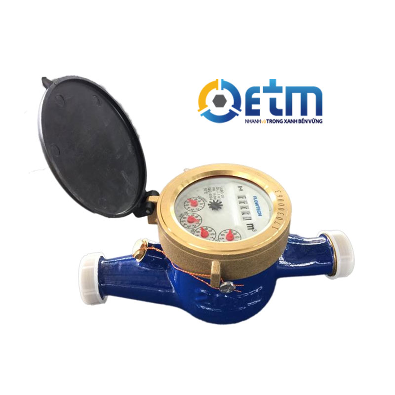 Đồng hồ nước SẠCH thân ĐỒNG nối ren. Class B, DN15-DN50 - Flowtech Malaysia