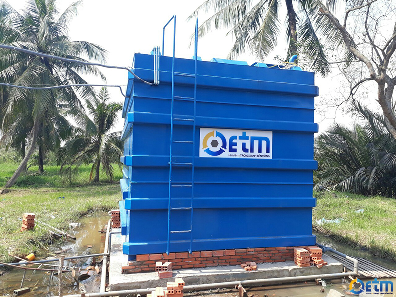 Công trình xử lý nước thải sinh hoạt ETM-Hika tại Công ty Đồng Tâm - Long An